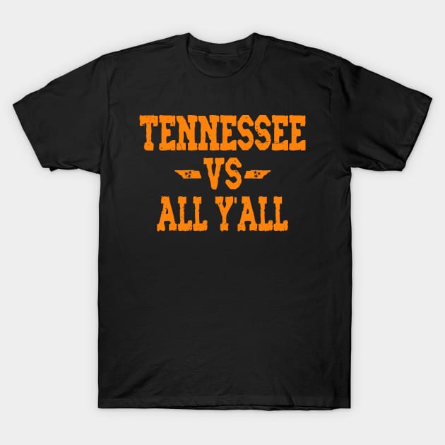 Tennessee vs All Y'all T-Shirt by Etopix